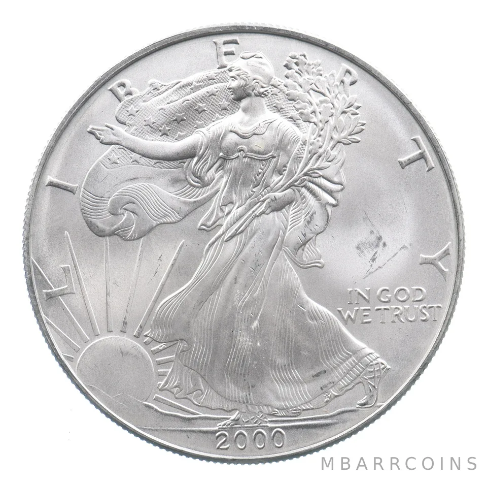 Better Date 2000 American Silver Eagle 1 Troy Oz .999 Fine Silver *693