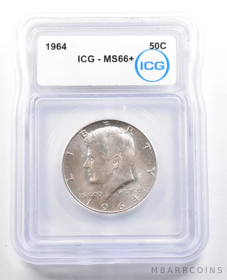 1964 Kennedy Half Dollar MS66+ ICG *6560