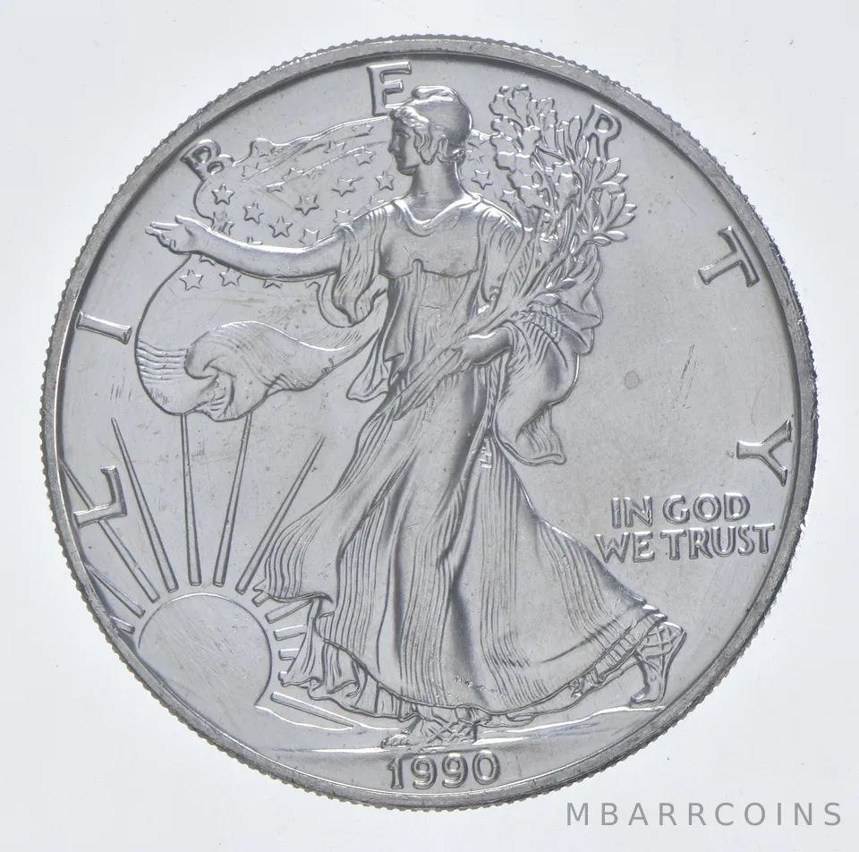 Better Date 1990 American Silver Eagle 1 Troy Oz .999 Fine Silver *188
