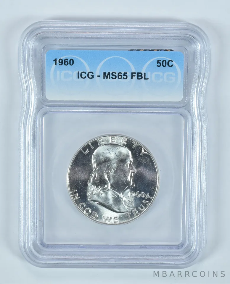 1960 Franklin Half Dollar MS65 FBL ICG
