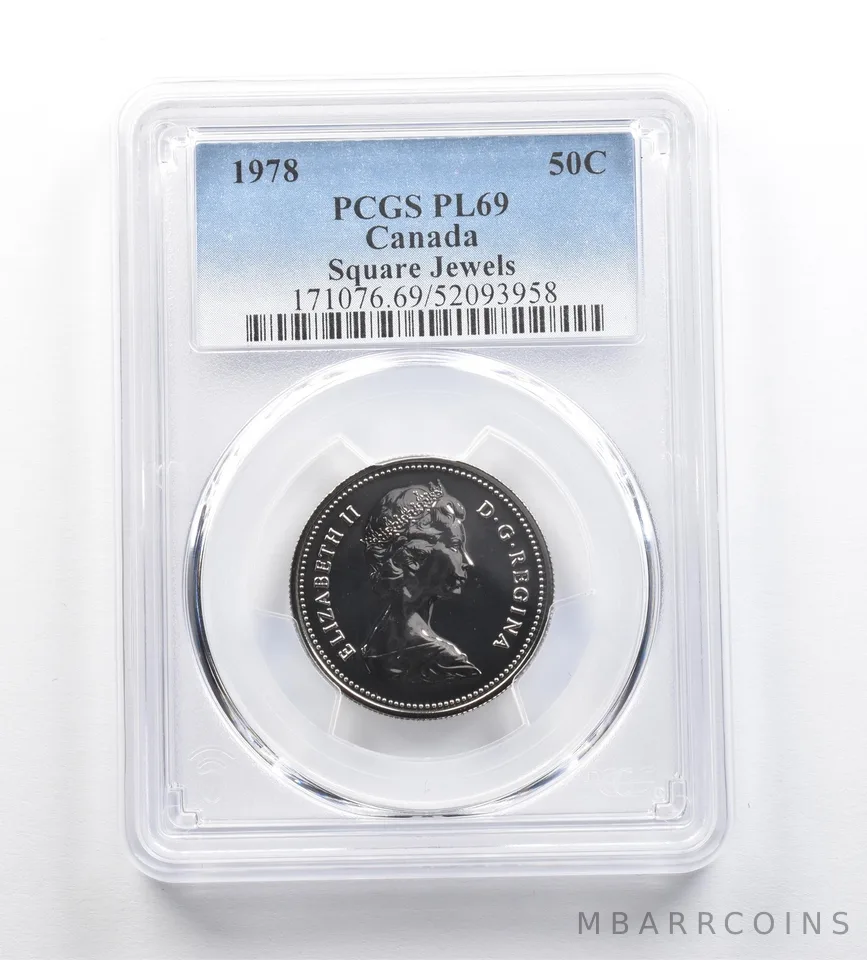 1978 Canada 50 Cents Square Jewels PL69 PCGS *9210