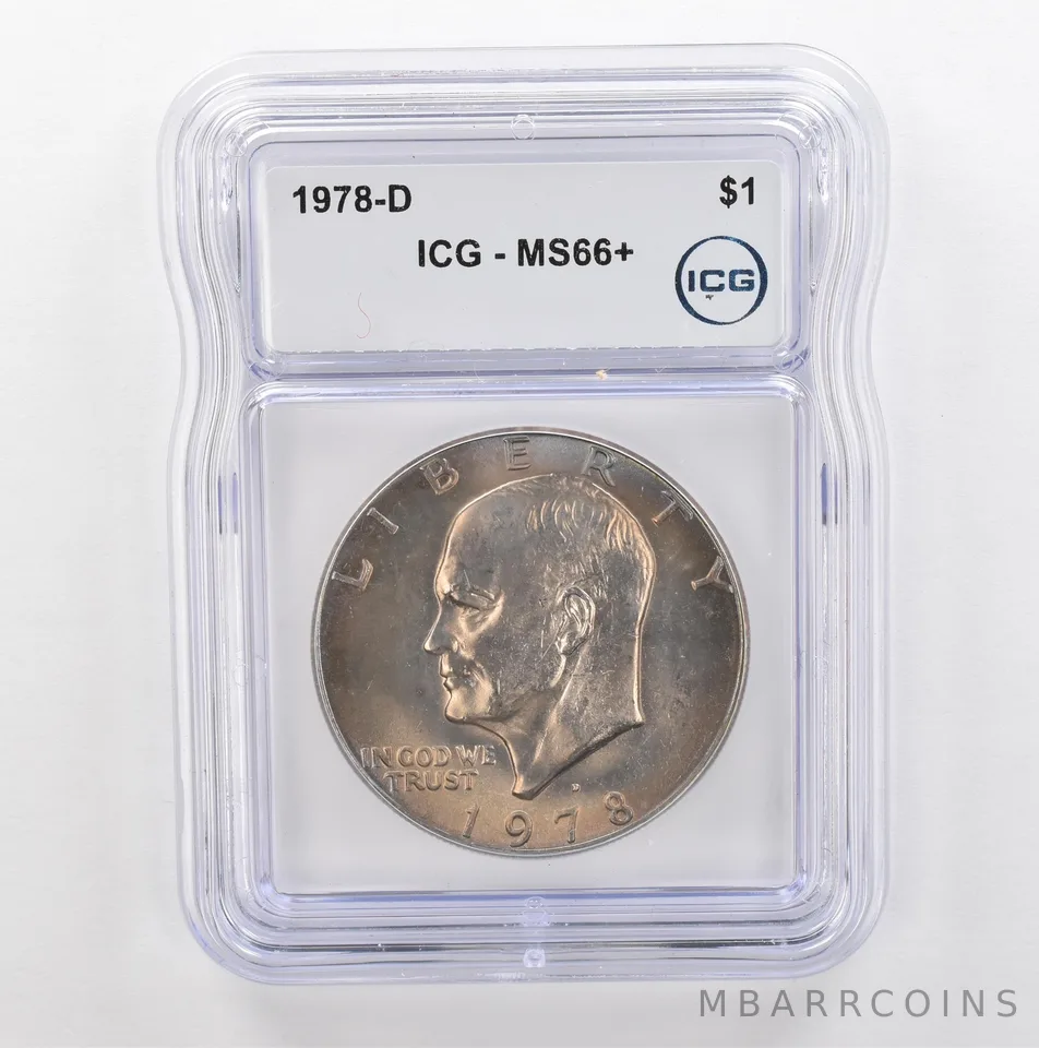 1978-D Eisenhower $1 MS66+ ICG Beautiful Tone *5356