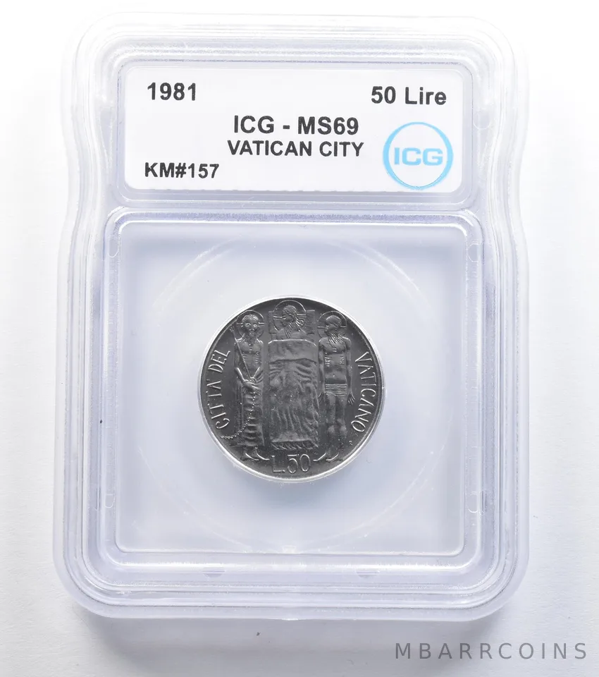 1981 Vatican City 50 Lire KM#157 MS69 ICG a7822