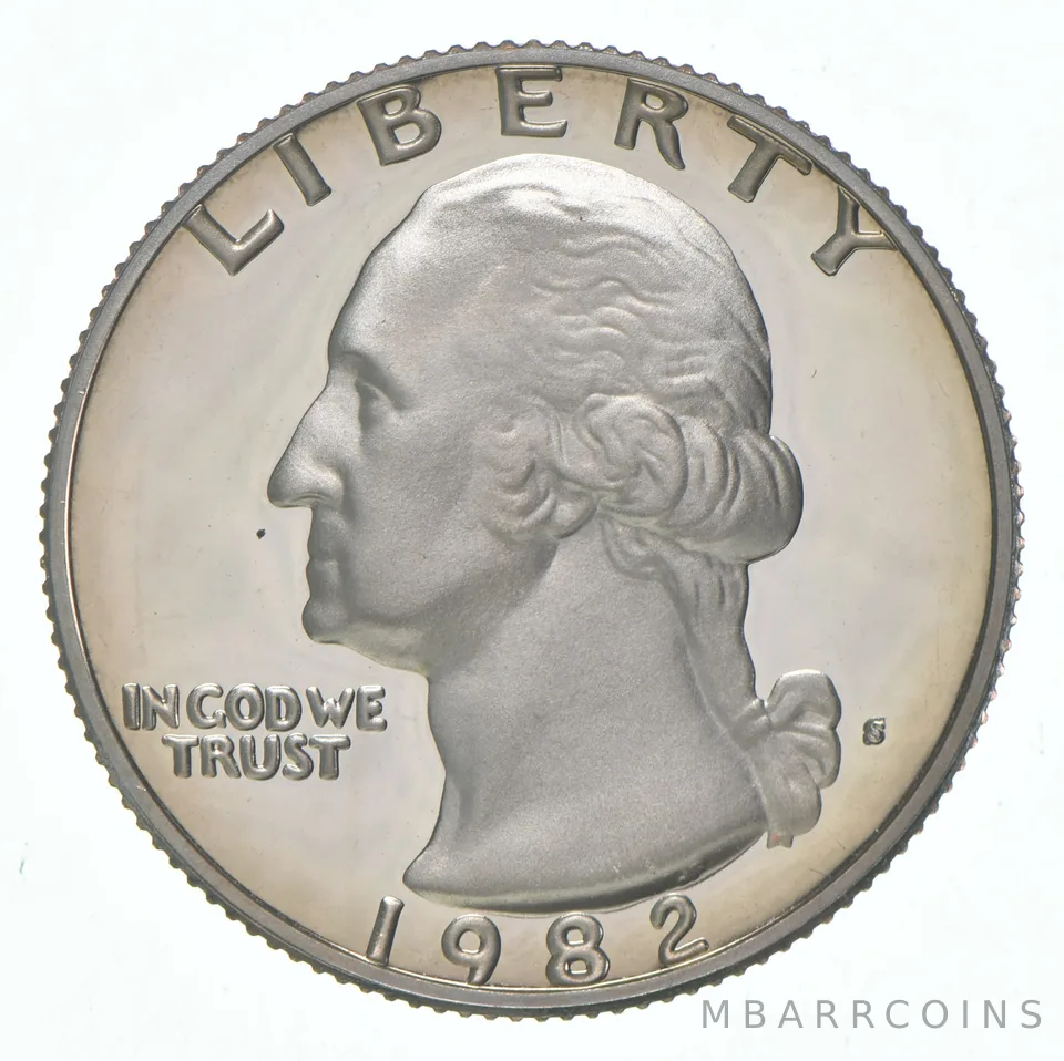 1982-S Washington Quarter CLAD Proof