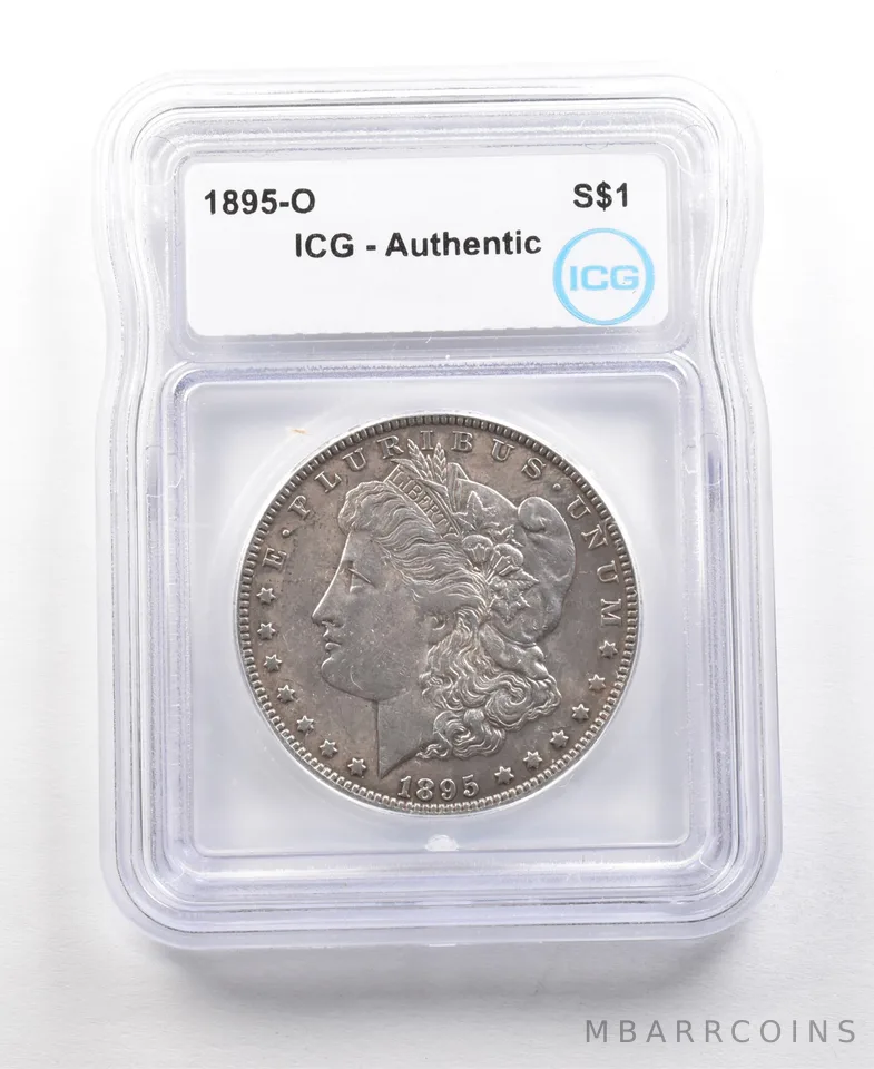 1895-O Morgan Silver Dollar Authentic ICG *6324