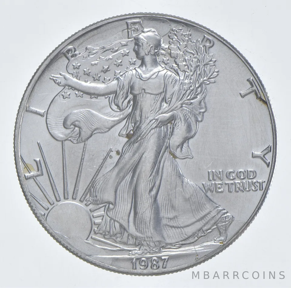 Better Date 1987 American Silver Eagle 1 Troy Oz .999 Fine Silver *176