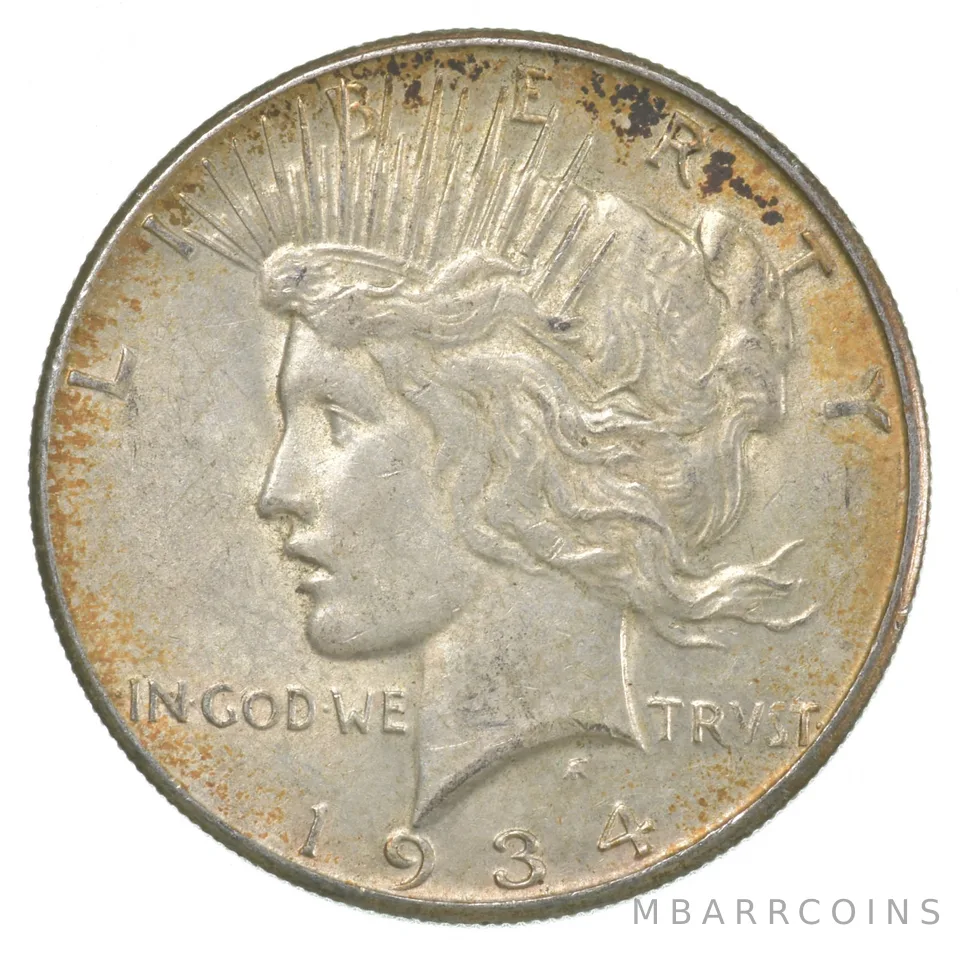 1934-S Peace Silver Dollar *5129