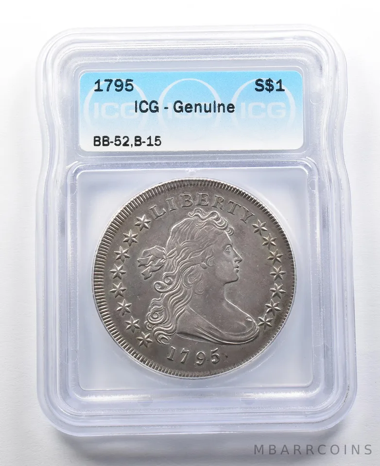 1795 Draped Bust Silver Dollar BB-52, B-15 ICG *2083