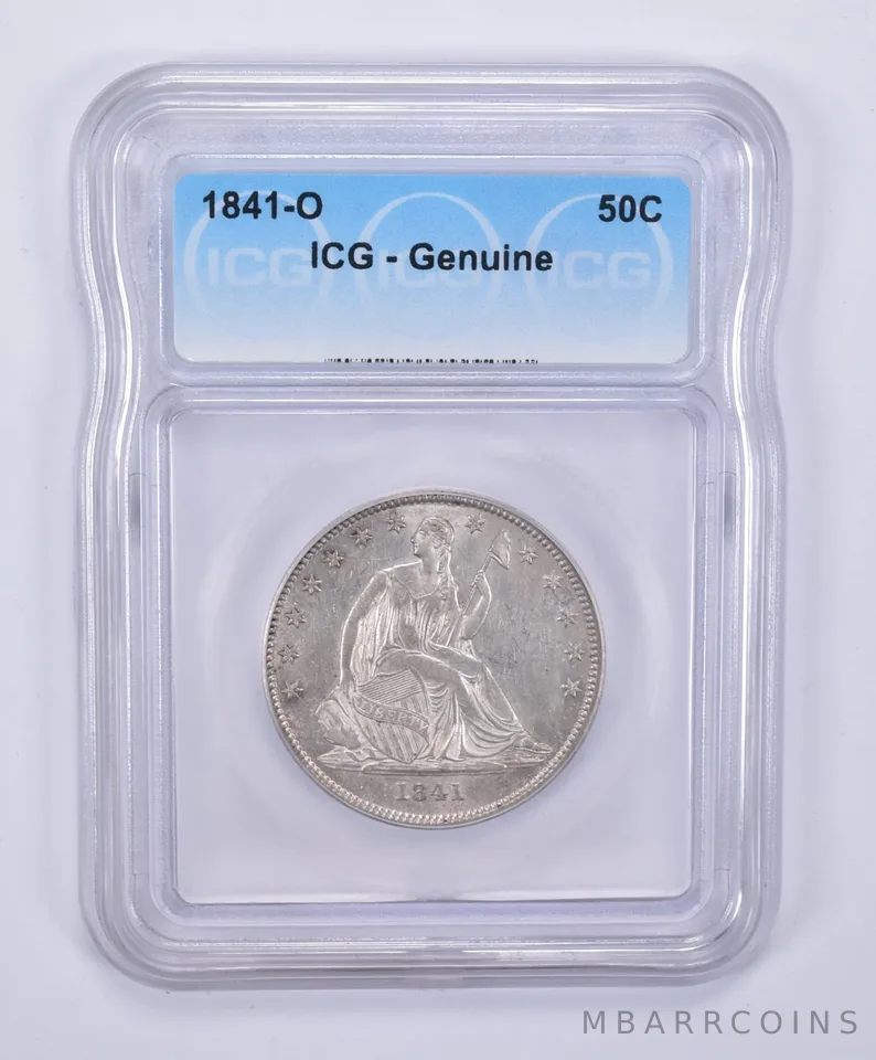 1841-O Seated Liberty Half Dollar Genuine ICG a9085