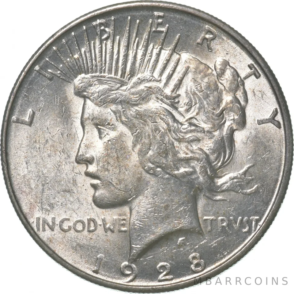 1928-S Peace Silver Dollar a3140