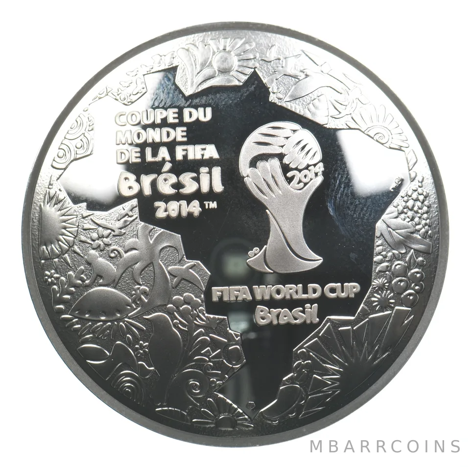 2014 France 10 Euro FIFA World Cup Brazil Silver *5664