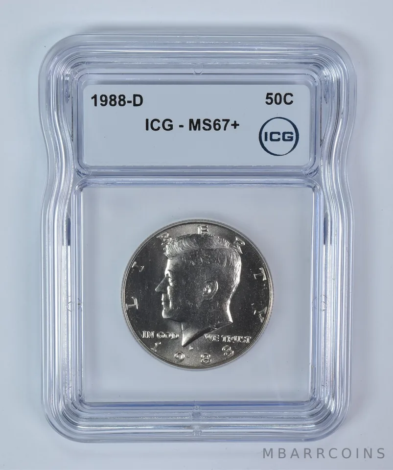 1988-D Kennedy Half Dollar MS67+ ICG