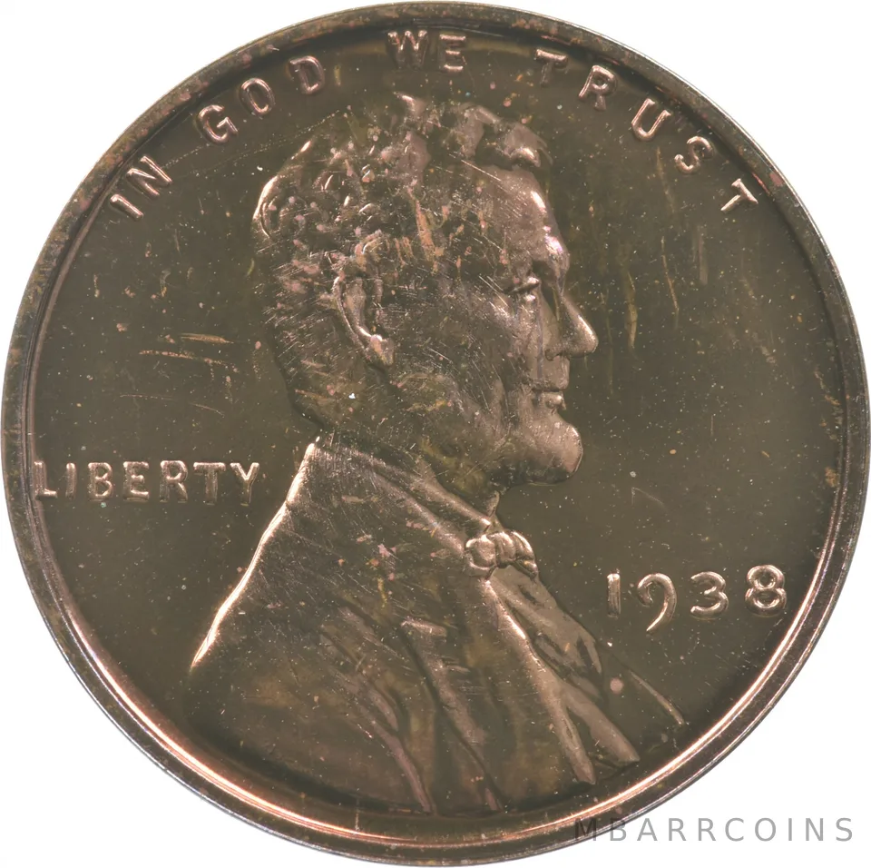 1938 Lincoln Wheat Cent Proof a8062