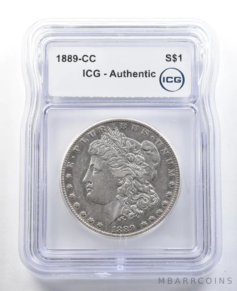 1889-CC Morgan Silver Dollar Authentic ICG *3332