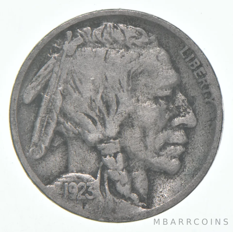 1923-S Indian Head Buffalo Nickel Average Circ