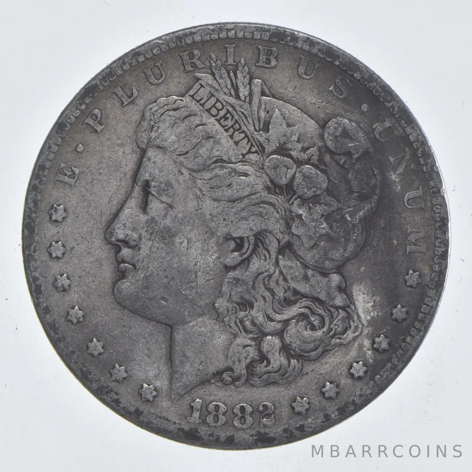 Early - 1882-S Morgan Silver Dollar - 90% US Coin *795