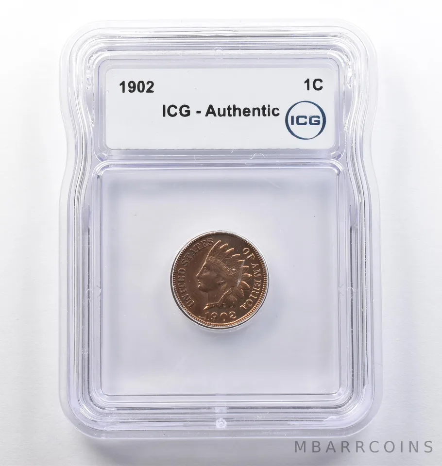 1902 Indian Head Cent Authentic ICG Proof *0172