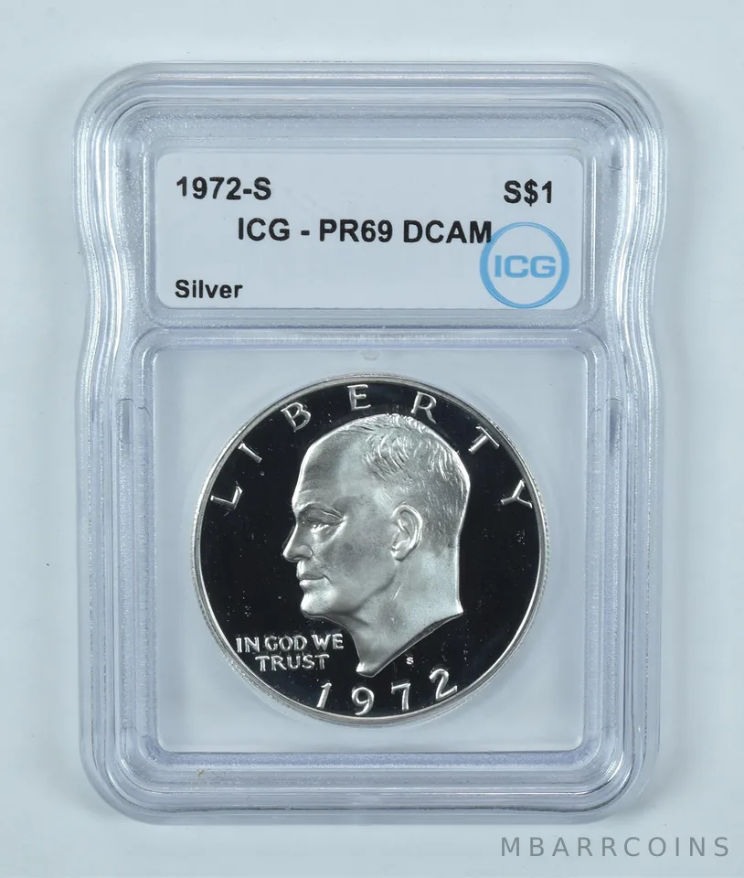 1972-S Eisenhower $1 Silver PR69 DCAM ICG