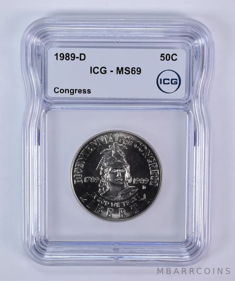 1989-D Congress Commemorative Half Dollar MS69 ICG