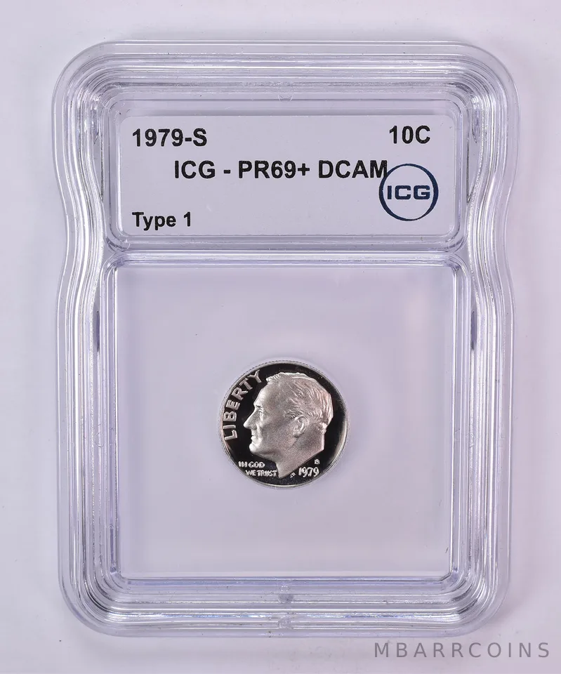 1979-S Roosevelt Dime Type 1 PR69+ DCAM ICG