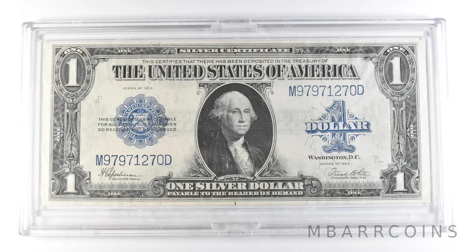 1923 $1 Silver Certificate Large Note Blue Seal *2968