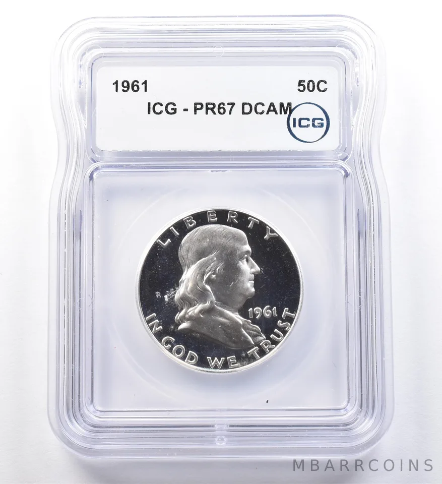 1961 Franklin Half Dollar PR67 DCAM ICG *2860