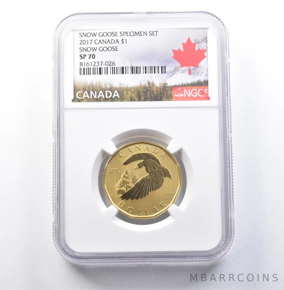 2017 Canada 1 Dollar Snow Goose Specimen Set Snow Goose SP70 NGC *5935