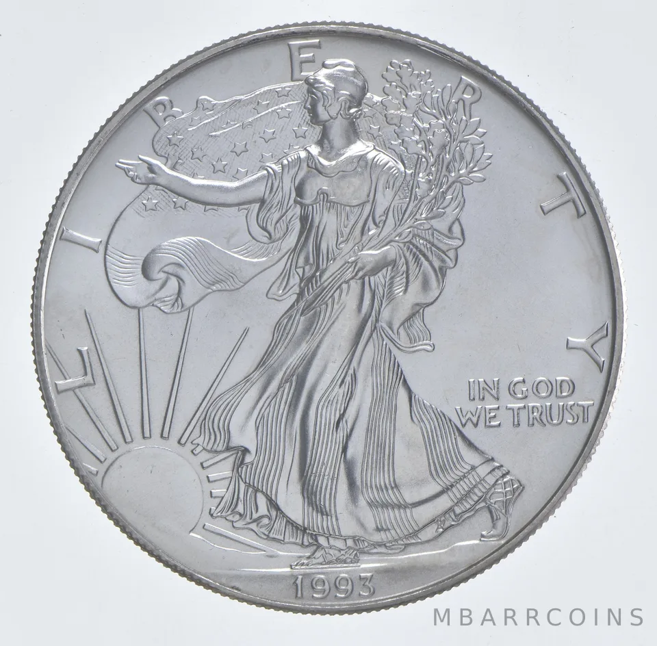 Better Date 1993 American Silver Eagle 1 Troy Oz .999 Fine Silver *008