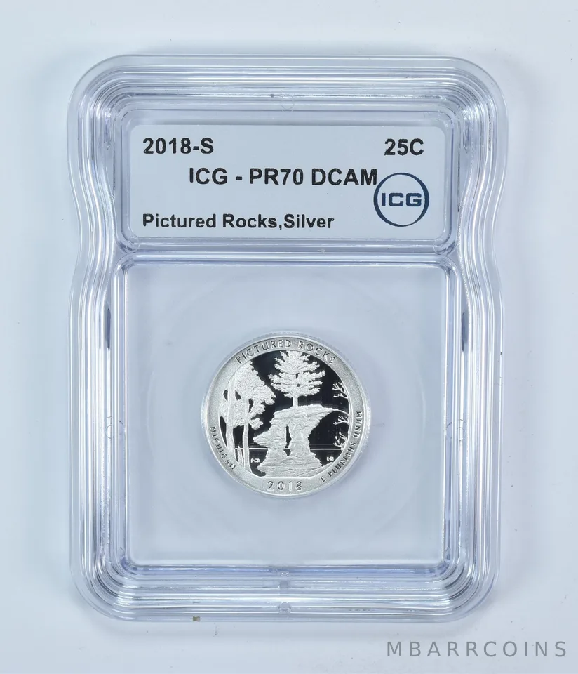 2018-S Washington Quarter ATB Silver Pictured Rocks PR70 DCAM ICG