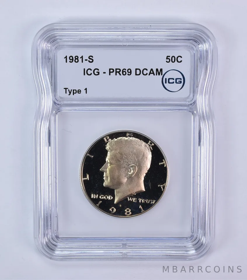 1981-S Kennedy Half Dollar Type 1 PR69 DCAM ICG