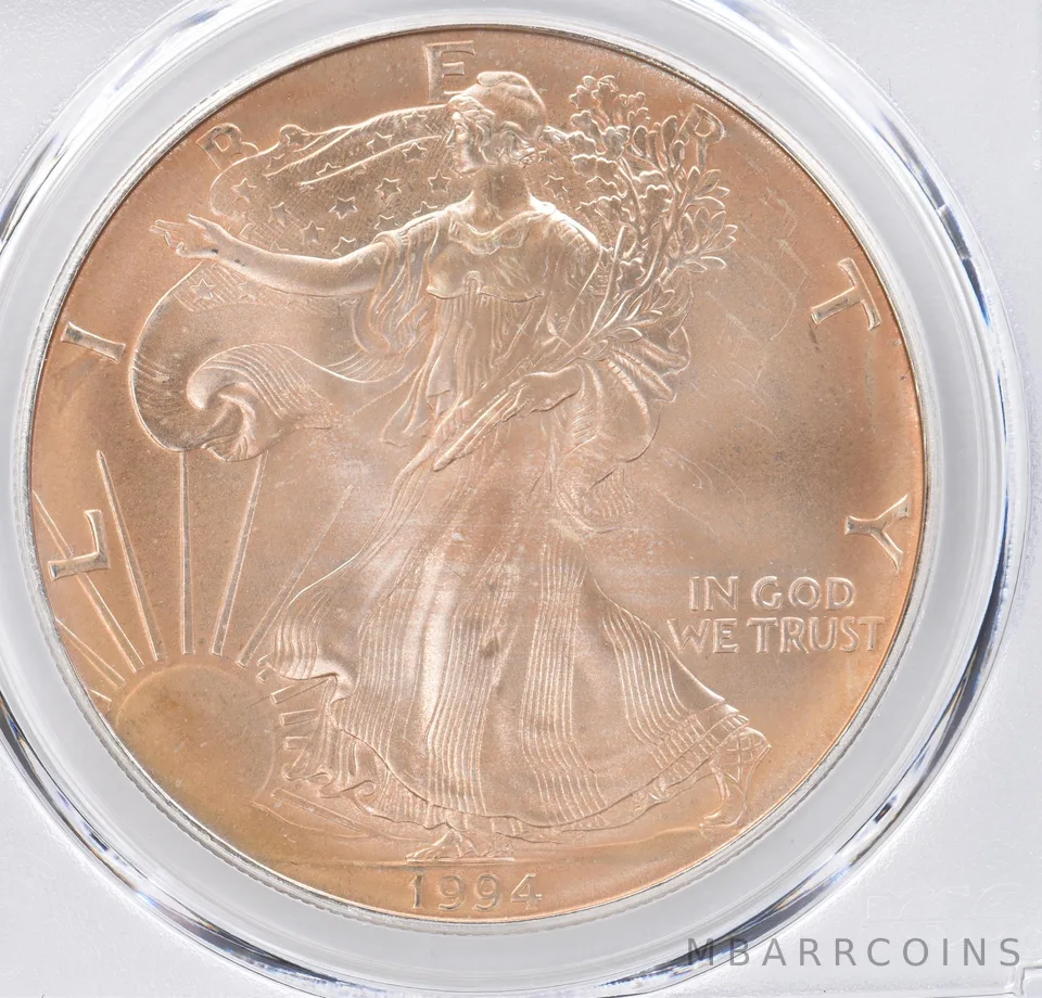 1994 American Silver Eagle MS69 PCGS Beautiful Tone *1120