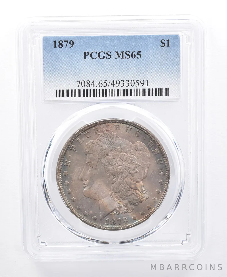 1879 Morgan Silver Dollar MS65 PCGS Beautiful Tone *8707