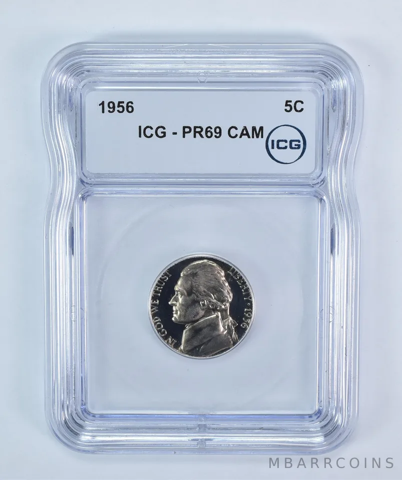 1956 Jefferson Nickel PR69 CAM ICG