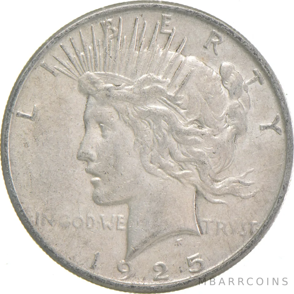 1925-S Peace US Silver Dollar - 90% San Francisco Minted