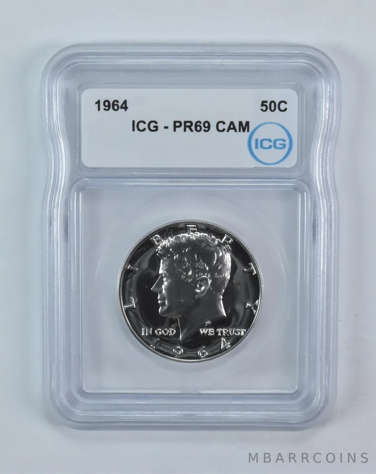 1964 Kennedy Half Dollar PR69 CAM ICG