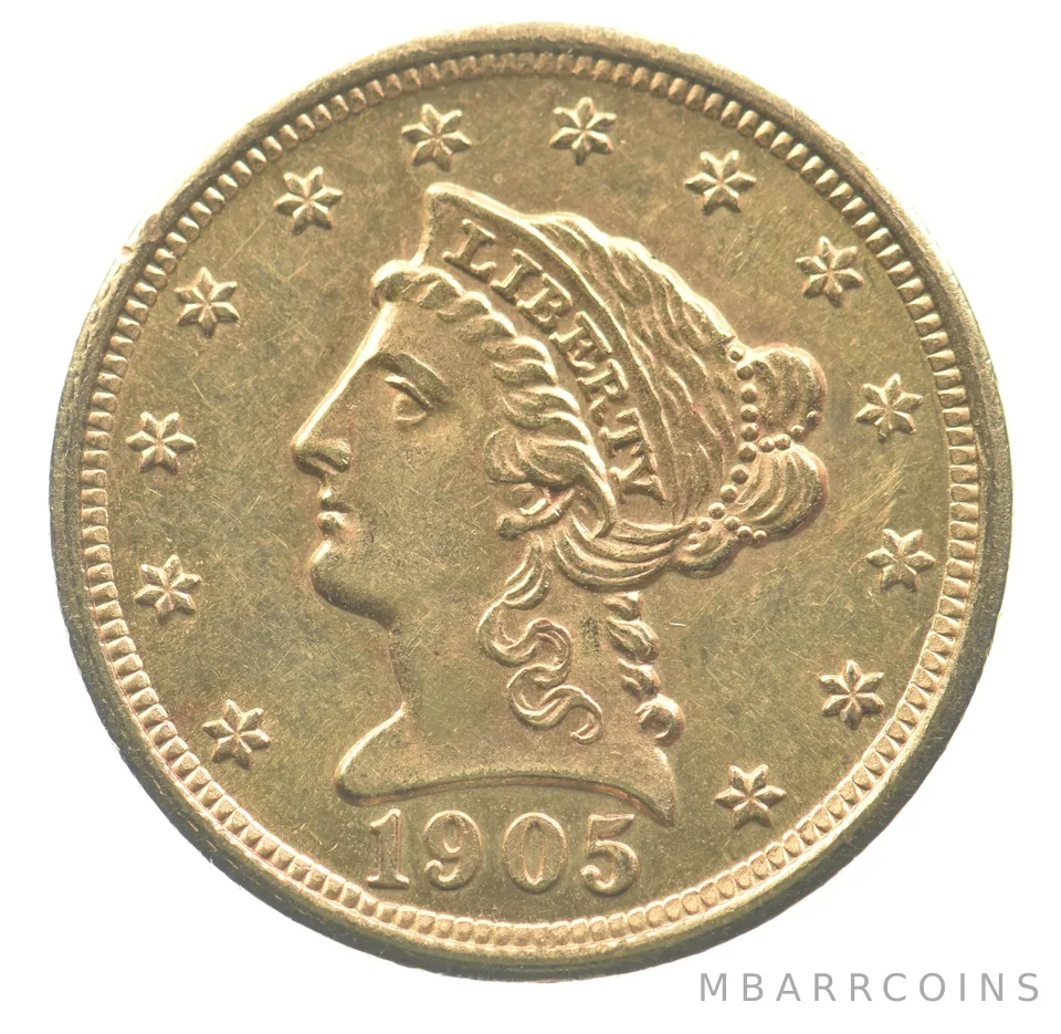 1905 $2.50 Liberty Head Gold Quarter Eagle *6543