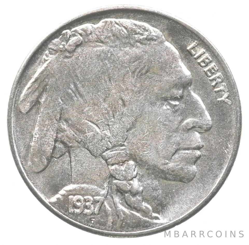 1937-S Indian Head Buffalo Nickel a0756