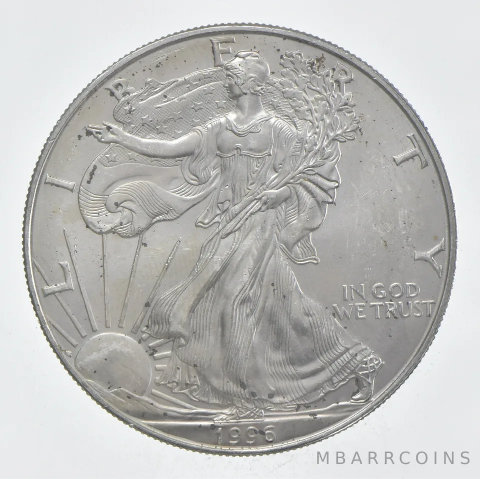 Rarest 1996 American Silver Eagle - Key Date - Rare LOW MINTAGE *401