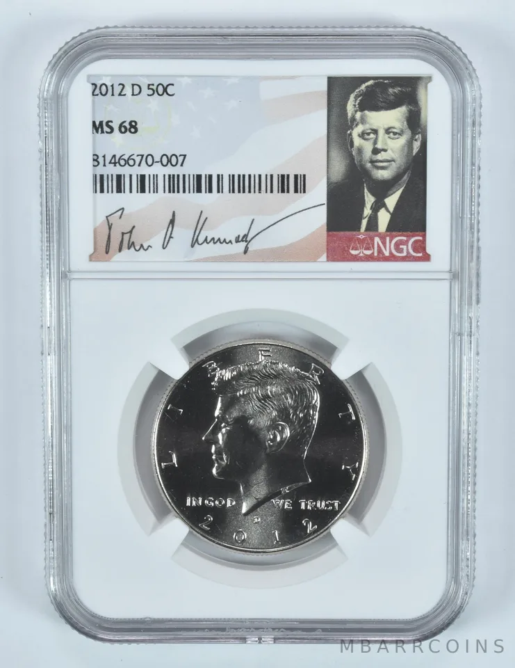 2012-D Kennedy Half Dollar MS68 NGC Special Label