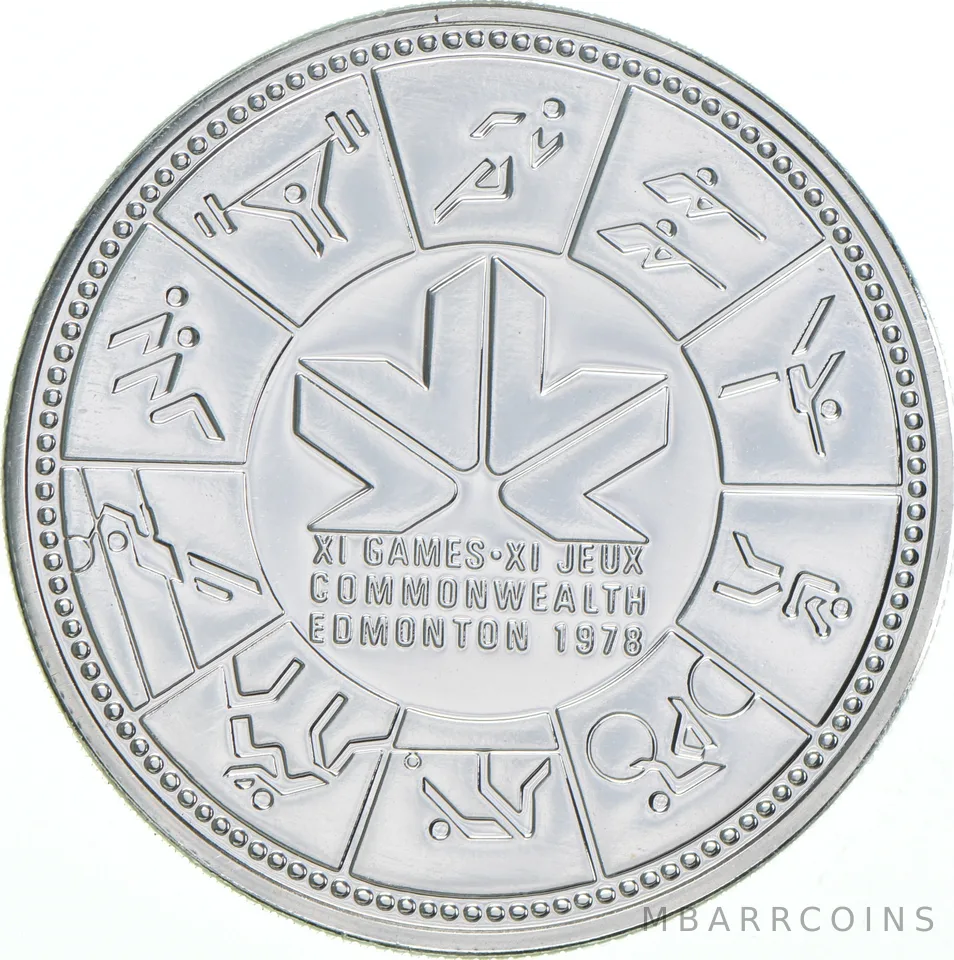 1978 Canada 50% Silver Canadian Silver Dollar - Commonwealth Games
