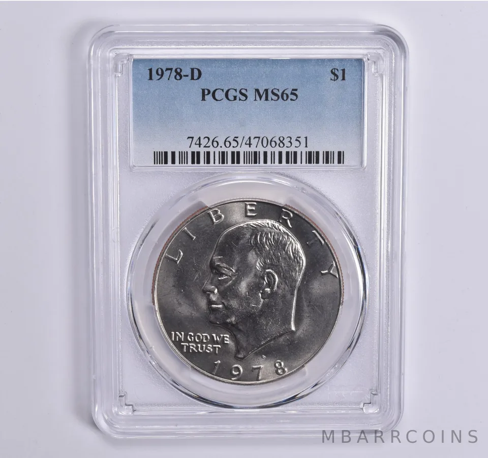 1978-D Eisenhower $1 MS65 PCGS Blue Lbl