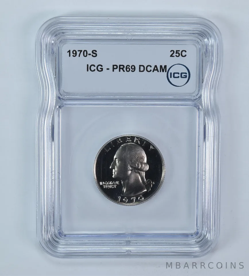 1970-S Washington Quarter PR69 DCAM ICG