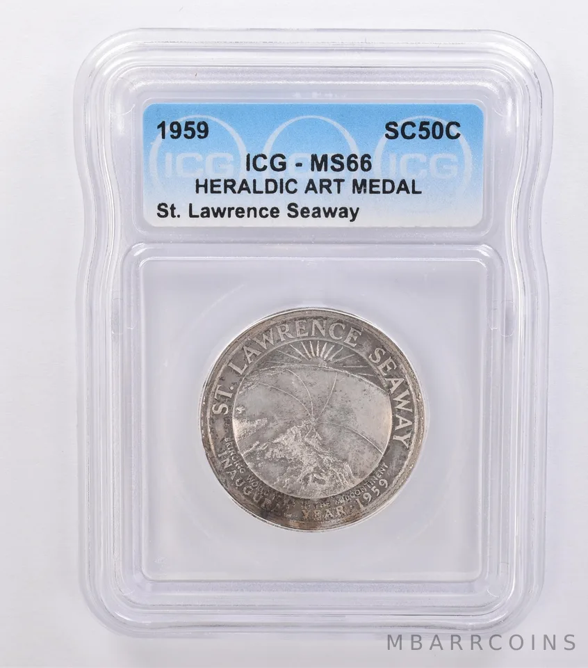 1959 So Called Half Dollar St Lawrence Seaway MS66 ICG Beautiful Tone *8701