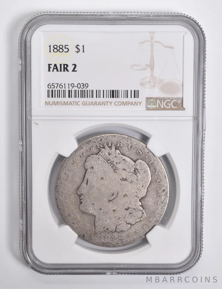 FAIR 2 1885 Morgan Silver Dollar NGC Lowball Low Ball *4533