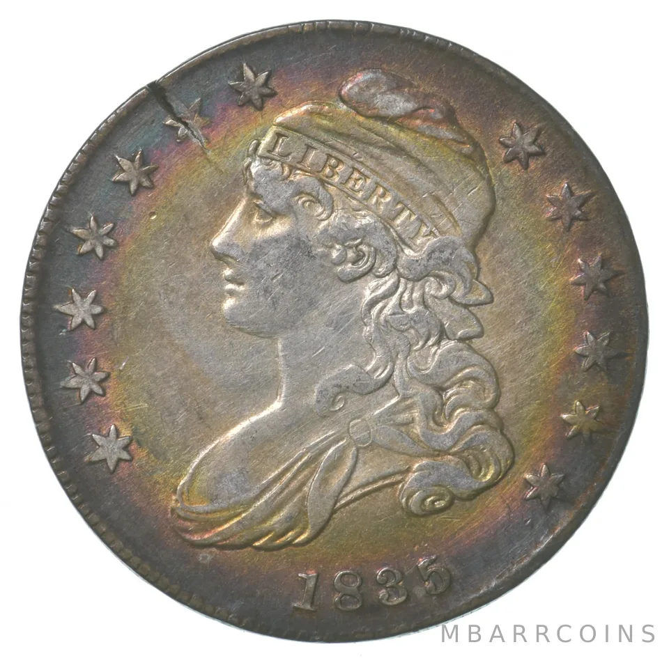 1835 Capped Bust Half Dollar *6395
