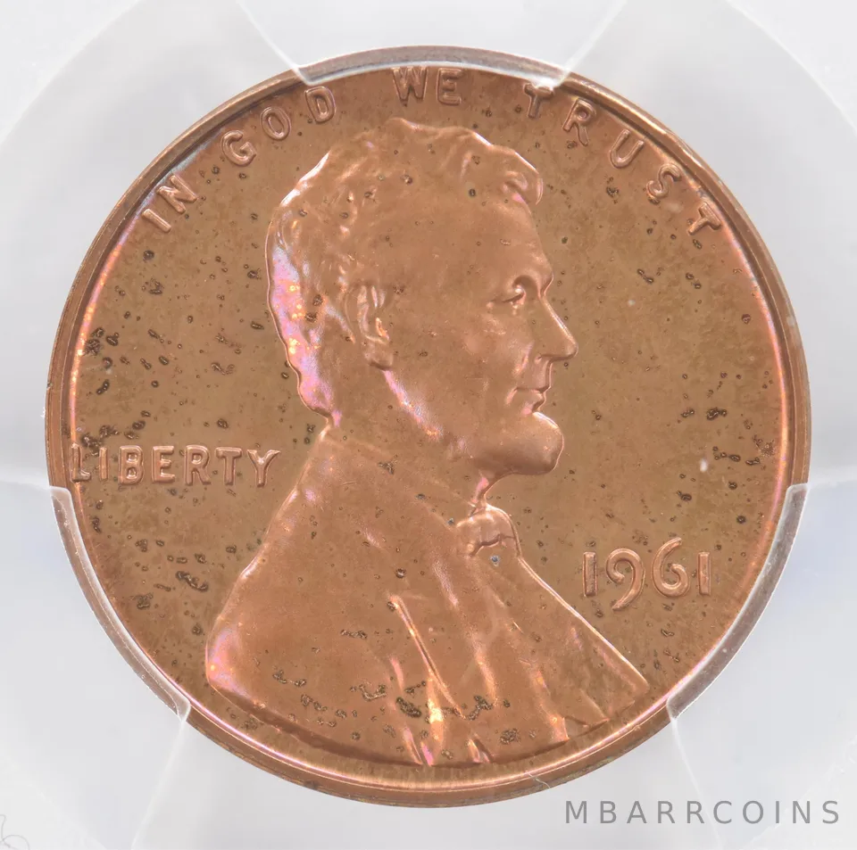 1961 Lincoln Memorial Cent PR66 RB PCGS Beautiful Tone *0967