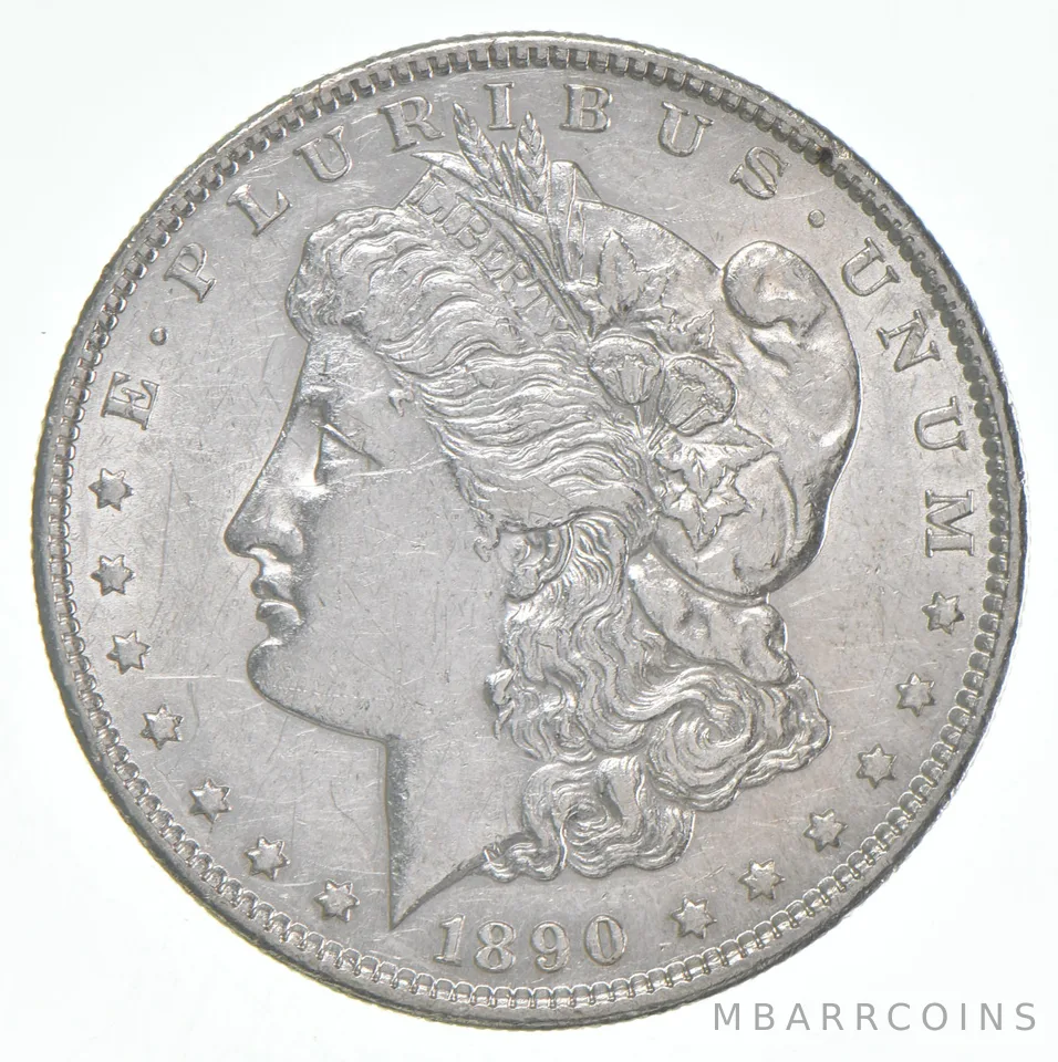 AU+ 1890-S Morgan Silver Dollar (1 coin)