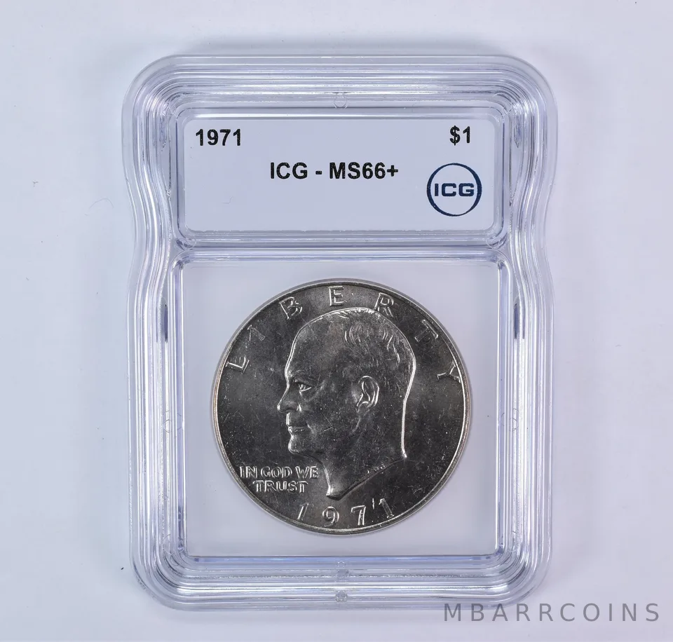 1971 Eisenhower $1 MS66+ ICG