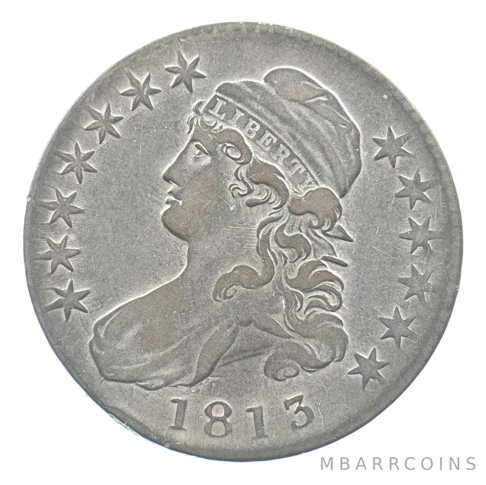 1813 Capped Bust Half Dollar O-109 R3 a5061