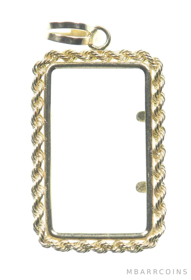 14k 1.4g Gold Bezel Rectangle *6562